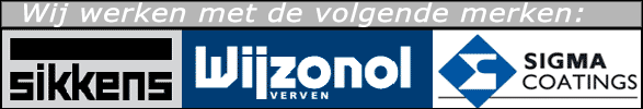Schildersbedrijf de Schilder Concurrent gebruikt Sigma Coatings, Sikkens en Wijzonol voor het schilderwerk